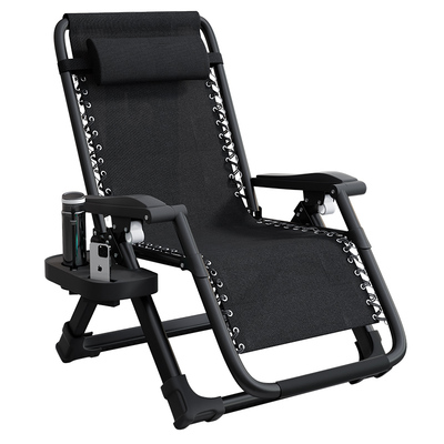懒人可折叠躺椅休闲办公室午休老人靠背两用椅