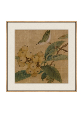 新中式禅意工笔花鸟装饰画