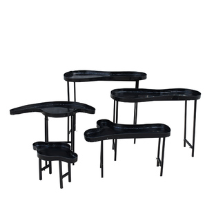 婚庆铁艺云朵甜品台桌子森系订婚礼生日开业舞台布置装饰摆件道具