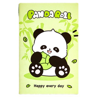 A7迷你小本子熊猫便携卡通口袋本小学生儿童单词随身记手账随手记作业记事口袋小号记事本奖励学生小本本
