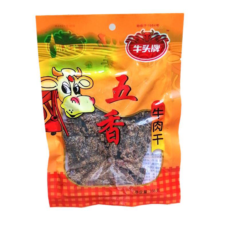 贵州特产牛头牌牛肉干238克2袋