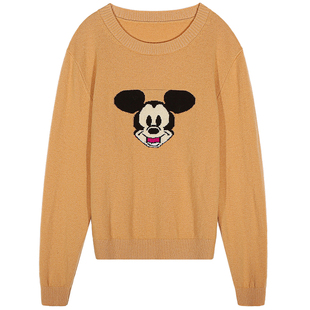 落落狷介 毛衣女款2025新款冬季圆领套头纯羊毛上衣毛线衣女保暖