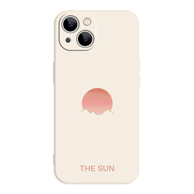 日月山川iPhone17promax苹果16小米15华为mate80简约小众P70红米K90至尊vivos30pro适用opporeno15情侣手机壳