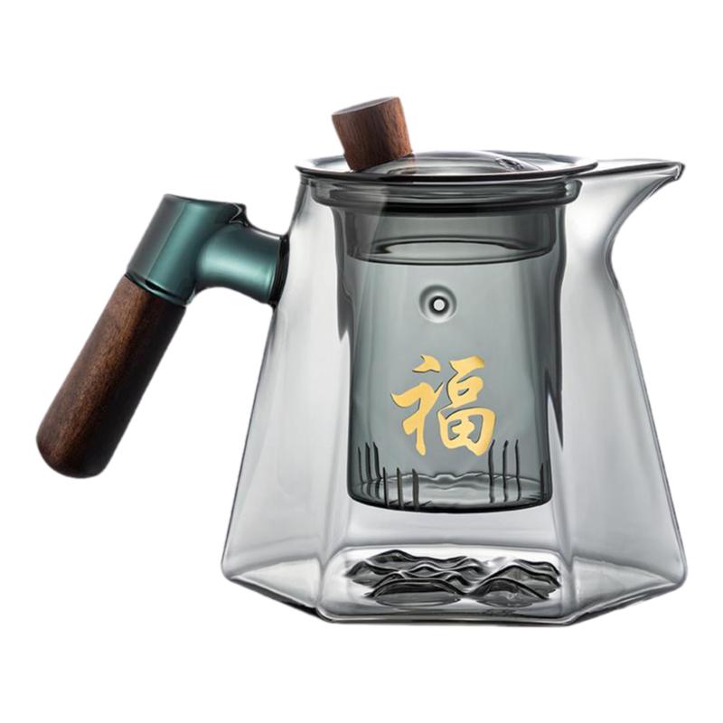 玻璃茶壶家用耐高温侧把泡茶壶2026新款单壶茶具套装煮茶壶