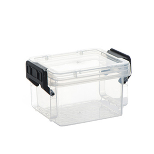 禧天龙迷你收纳整理箱加厚透明塑料储物箱小号玩具积木分类收纳盒