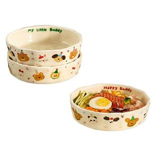 可爱餐具陶瓷水果碗盘子大碗高颜值碗具家用饭碗好看酸奶碗泡面碗