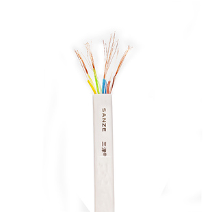 三泽六类扁网线 加粗无氧铜线芯 散卖千兆扁平线CAT.6 500/100米