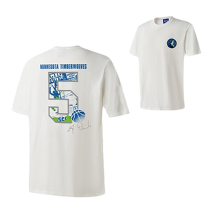 NBA官方卢卡东契奇凯里欧文安东尼爱德华兹球员号码系列森林狼T恤