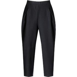 布琳达2025秋冬新款大码裤子加绒哈伦裤女春秋宽松女裤休闲萝卜裤