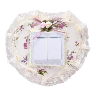 简约现代开关贴墙贴开关边框套开关装饰框贴布艺创意插座灯开关贴