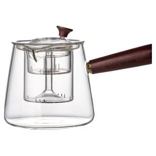 侧把玻璃茶壶耐高温加厚家用电陶炉煮茶壶耐热过滤泡茶器茶具套装
