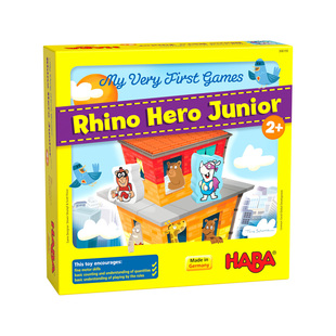 德国HABA儿童益智玩具亲子幼教桌游记忆平衡策略犀牛英雄2岁5岁