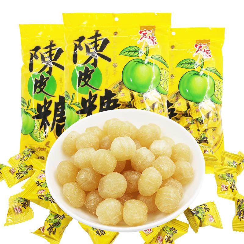 宏源陈皮糖5斤装话梅糖水果味硬糖结婚喜糖果招待糖散装零食批发