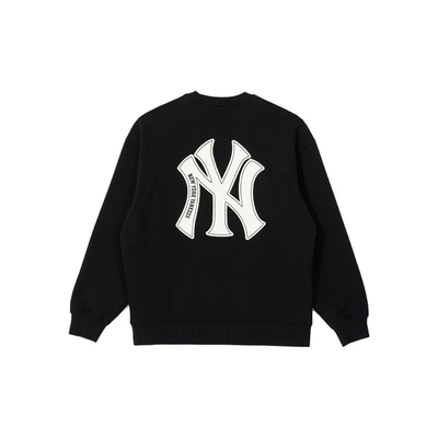 New Era X MLB纽亦华NY洋基队Logo刺绣长袖圆领加绒卫衣男女同款