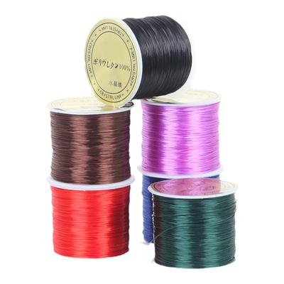 diy穿珠子手串石榴石水晶线