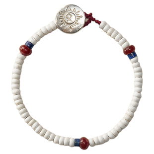 XTASTE EnSage 牛皮绳编织天然石牛骨珠手链原创精致质感小众叠戴