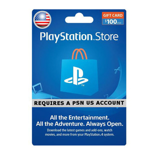 美服PSN Plus充值点卡100美金 Sony PlayStation Store USA PS4/5