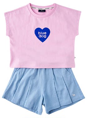 BLUEDOG无袖T恤短裙套装