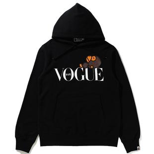 BAPE X VOGUE联名男女装春夏卡通BABY MILO印花连帽卫衣214903G