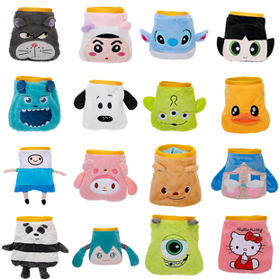 卡通可爱毛绒镁粉袋儿童成人女士抱石超萌弹弓弹丸袋自行车包