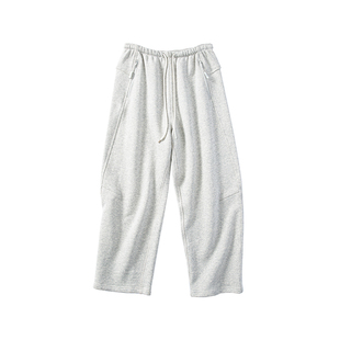 YANGLE_2026年春季新款卫裤女宽松慵懒镰刀显瘦休闲直筒九分裤