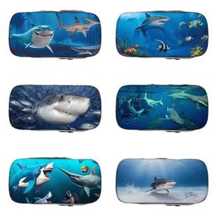 鲨鱼笔袋海洋生物小学生文具盒初中生铅笔盒大容量儿童女生男孩2026新款超火网红爆款男生文具铅笔袋学生搞怪