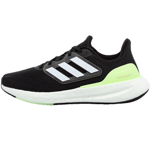 阿迪达斯跑步鞋男女鞋子秋季新款BOOST爆米花缓震透气网面运动鞋