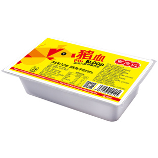 曹府记猪血火锅食材血肠杀猪菜猪红新鲜盒装毛血旺配菜300g-6盒装