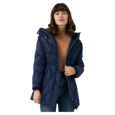 波顿商务休闲中长款连帽