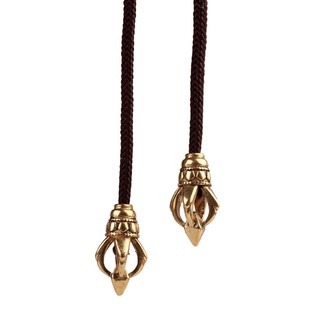 创意精品 藏式手串饰品铜纯银弟子珠配饰绳头结尾吊坠diy配件