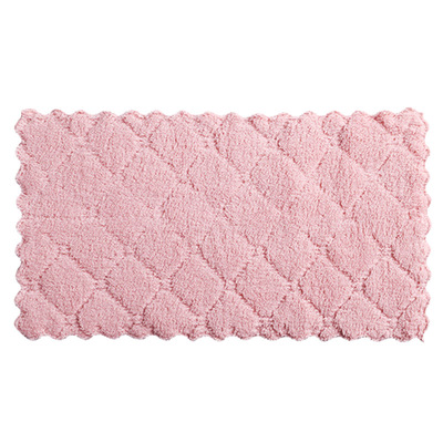 不掉毛吸水抹布加厚厨房洗碗毛巾