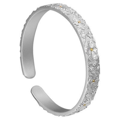 足银9999银粟手镯做旧纯银手镯