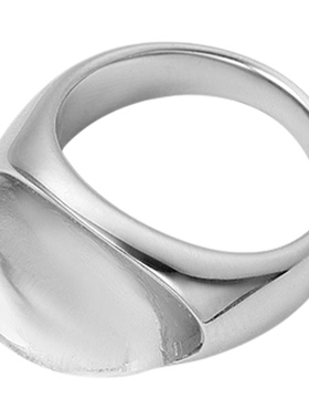 CIDER 秋冬新品女装椭圆树脂不锈钢戒指 114627126