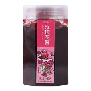 云南特产玫瑰花酱鲜花冲饮花酿夹面包鲜花果酱烘焙馅料冰粉粉配料