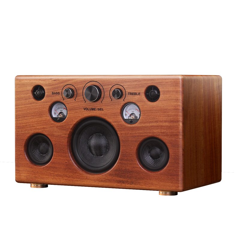 高端实木复古蓝牙音箱电视音响HIFI高音质家用音响重低音炮三分频