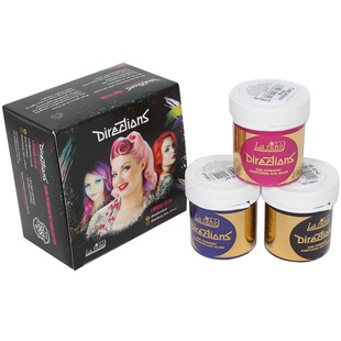 英国directions染发膏染发剂大西洋蓝西梅紫乌木色彩虹染粉色绿色