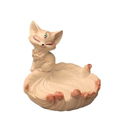 可爱九尾狐手工制作装饰摆件