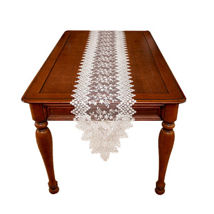 美式蕾丝桌旗轻奢高端长条桌布家用电视柜盖巾斗柜盖布茶几装饰布