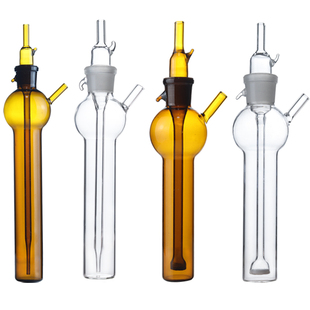 喷泡式气体采样瓶 冲击式吸收瓶 撞击式10ml 25ml 50ml 75ml 250