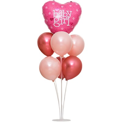 发光乳胶气球桌飘新喜圆形小清新