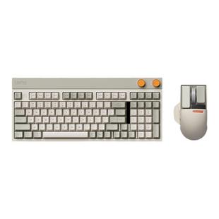 Lofree洛斐小方无线机械键盘蓝牙复古三模热插拔有线电竞98键游戏