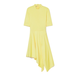 IT Stella McCartney女装短袖连衣裙新品时尚靓丽不规则下摆863BU