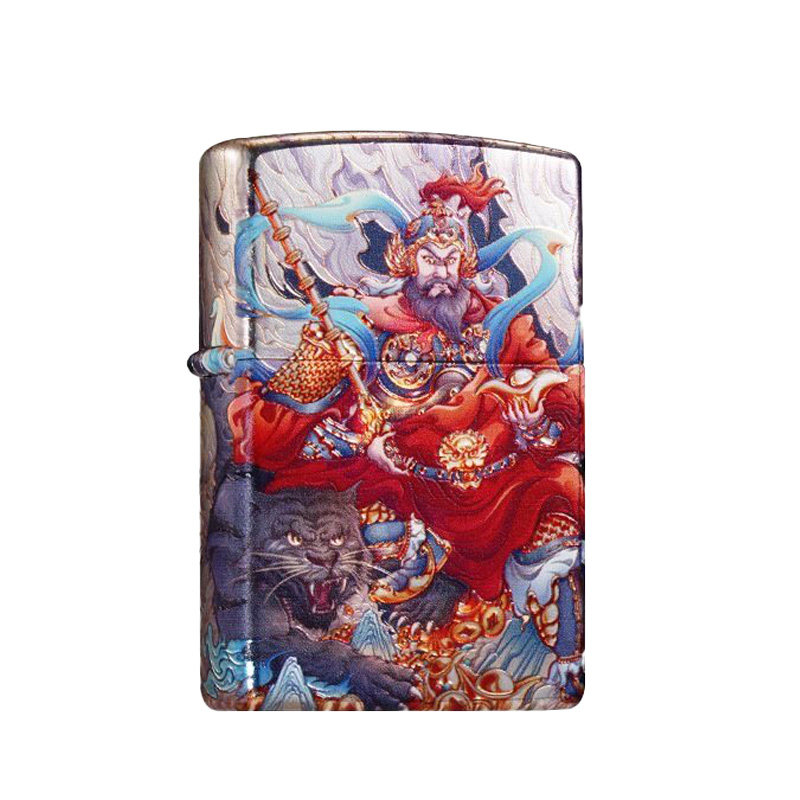 ZIPPO赵公明五路财神烫金