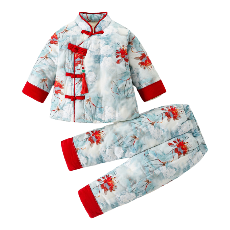 宝宝手工纯棉花棉衣2025新款儿童棉服冬季加厚保暖棉服男女童棉袄
