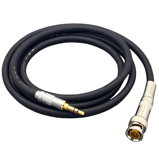 纯铜3.5mm转Q9 BNC耳机插头转BNC公监控硬盘录像机转音箱音频连线