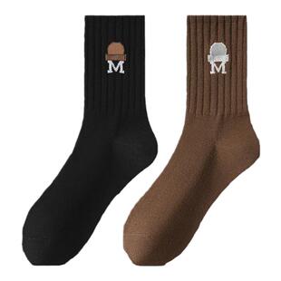 袜子女款中筒袜秋冬季纯棉防臭全棉2026新款爆款女士配鲨鱼裤女袜