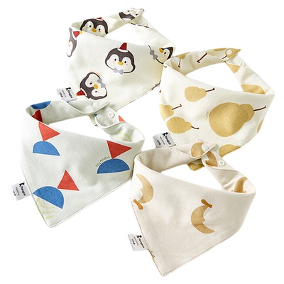童泰婴儿三角巾纯棉宝宝口水巾