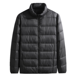 经典冬季男士特体胖子肥佬中老年短款羽绒服内胆穿防寒保暖绒外套