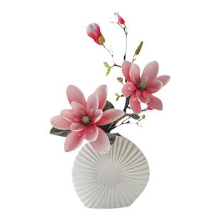 装饰花卉仿真花高档插花摆件花艺人造玉兰假花摆设客厅造景会议桌