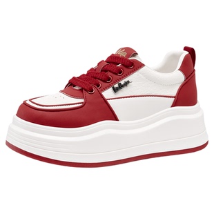 【超级年货节】Lee Cooper【马上发财】厚底板鞋女春季增高休闲鞋